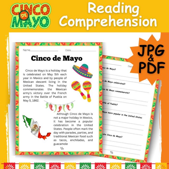 Cinco de mayo reading passage