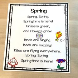 Poems spring kids poem funny poetry english coloring children woojr worksheets quotes rhyming printable jr classroomjr kindergarten activities board classroom